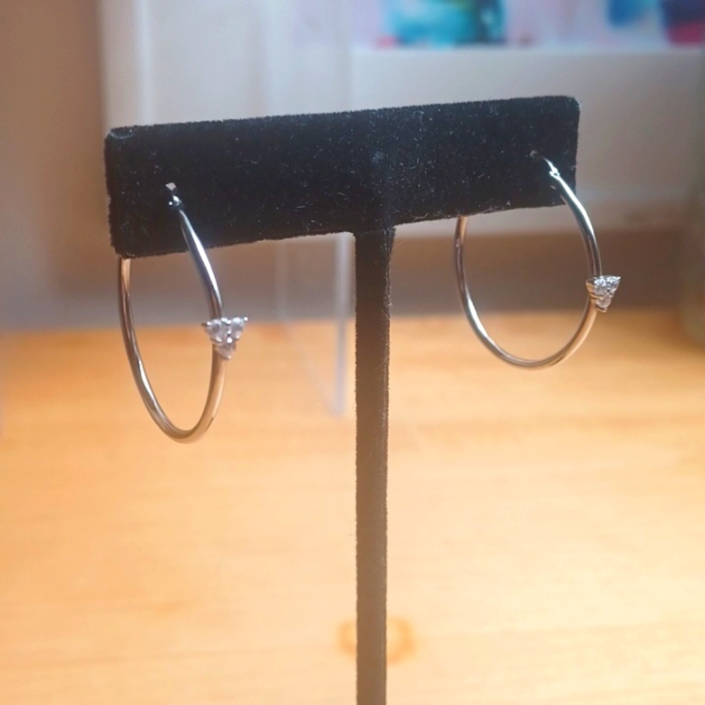 Sterling Silver Hoop Earings